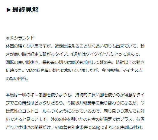 新潟記念2025